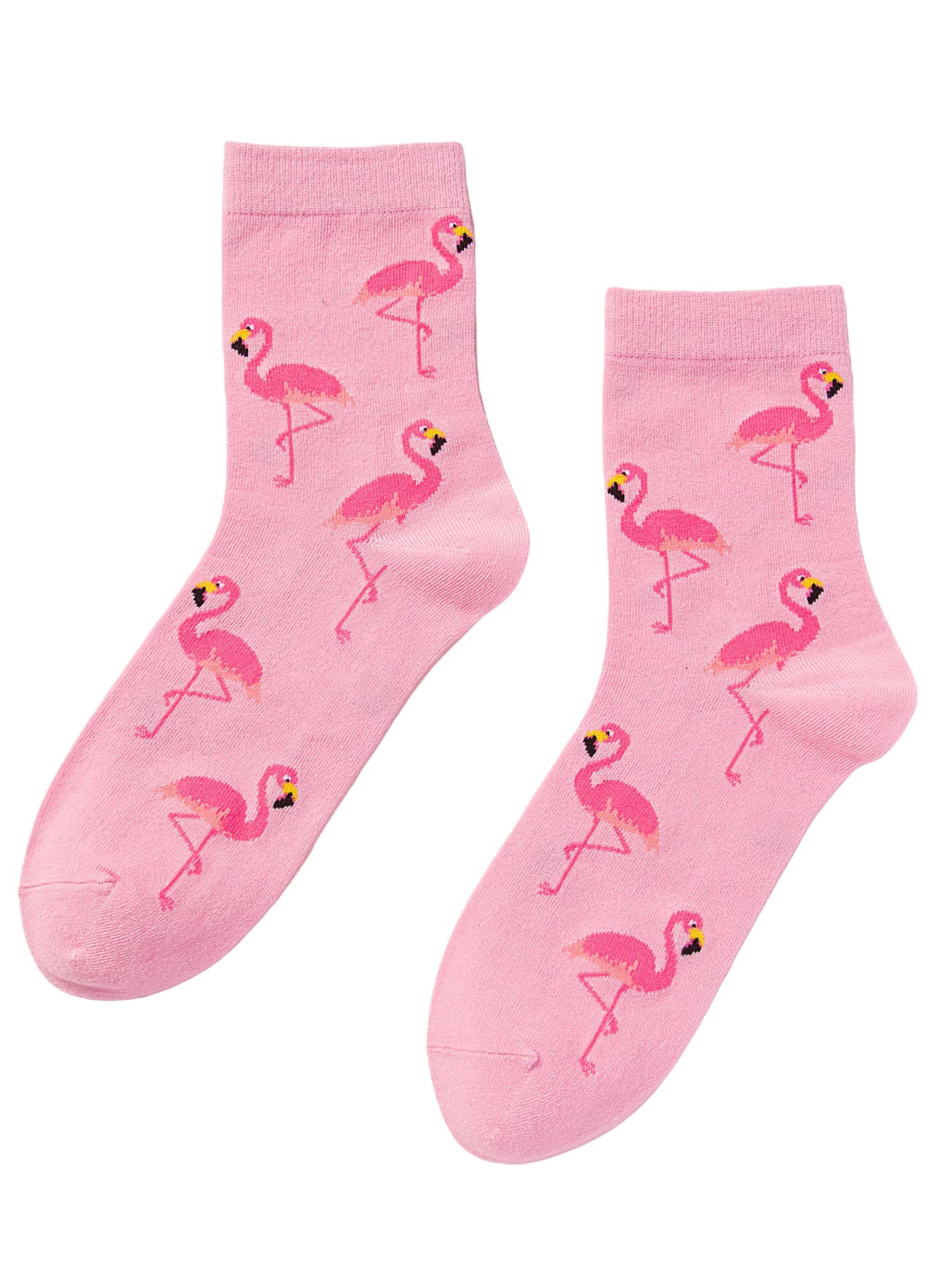 SHENHE Women's Striped Letter Print Athletic Running Above Ankle Crew Socks Flamingo Pink One Size