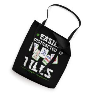 Easily Distracted By Tiles Mahjong Tote Bag