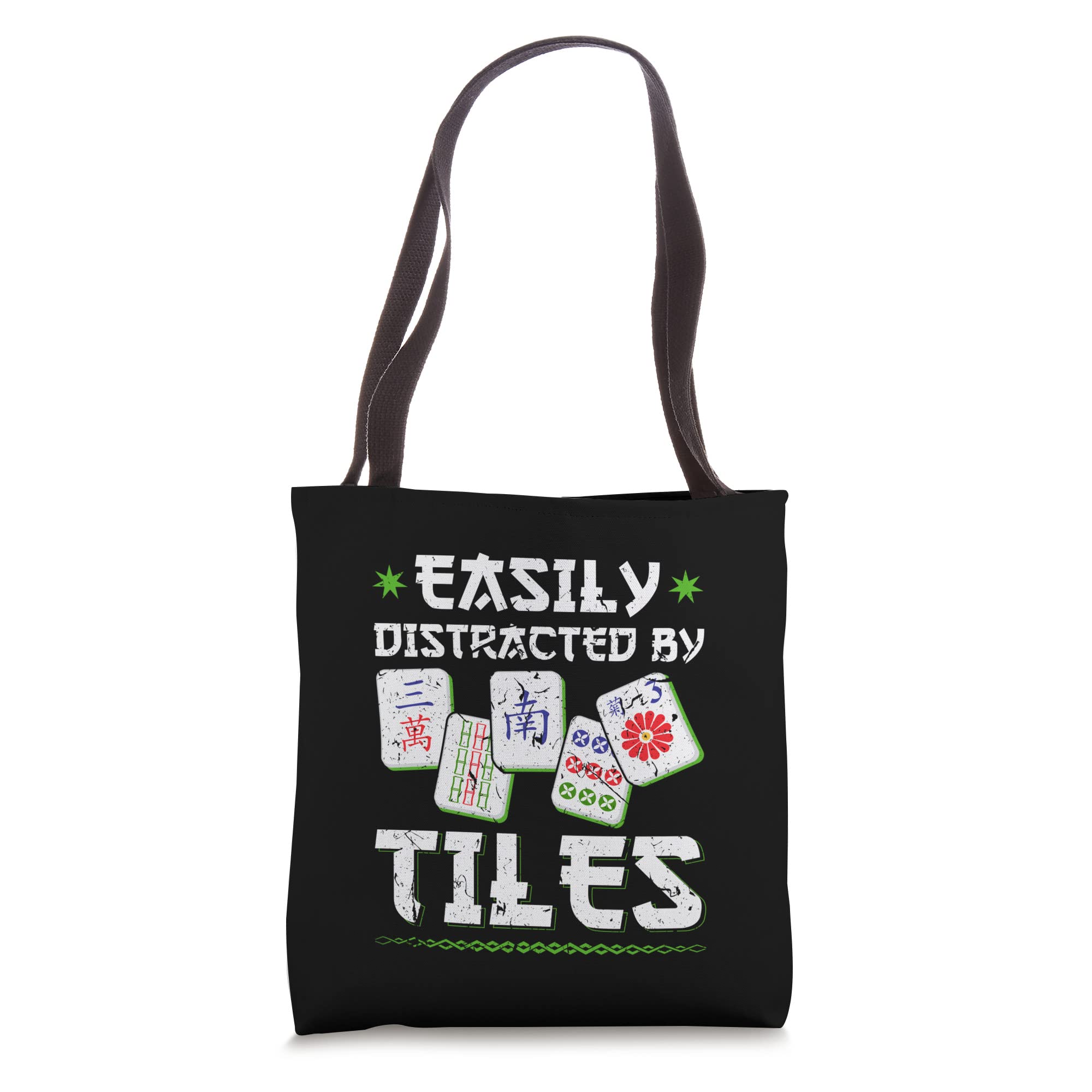 Easily Distracted By Tiles Mahjong Tote Bag