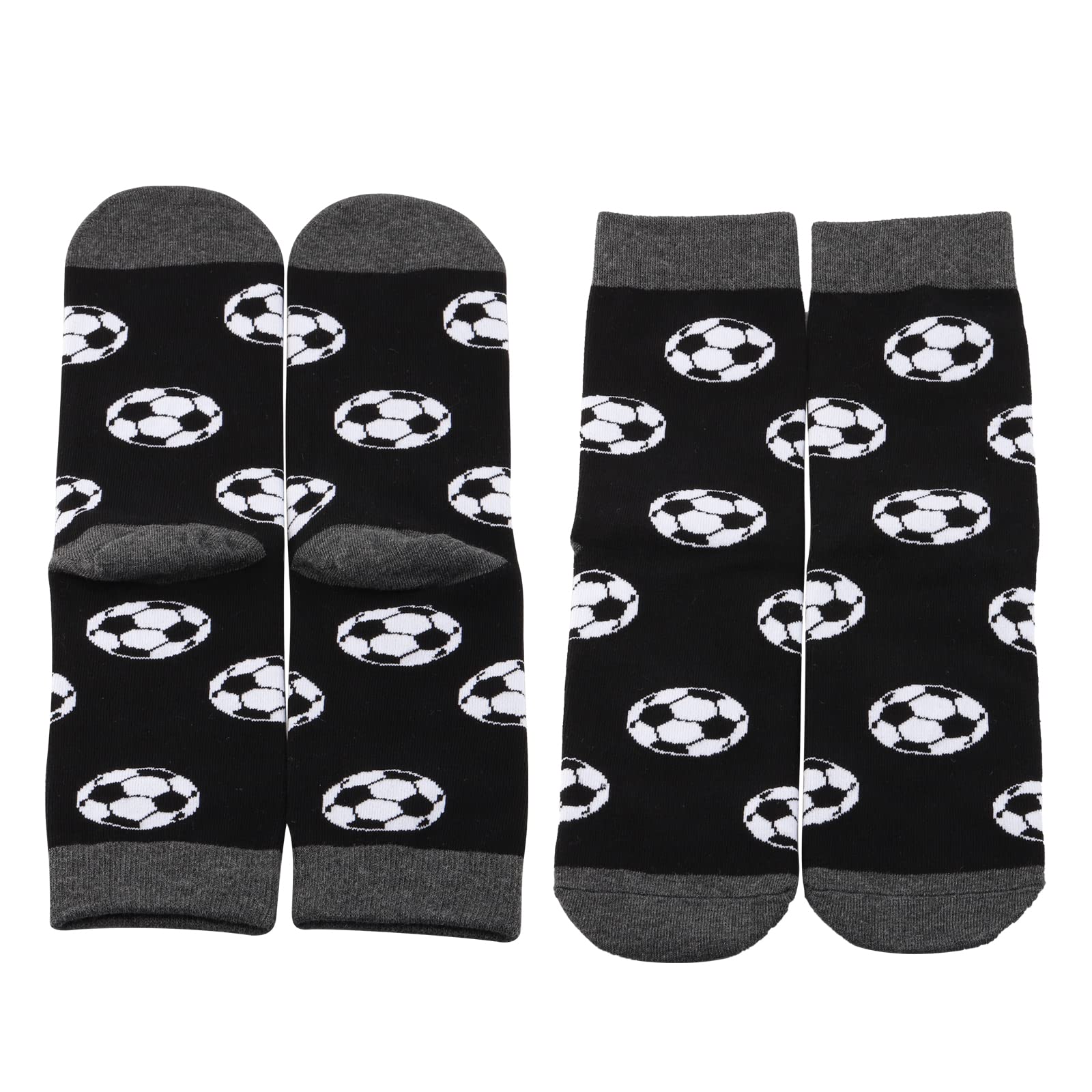 MBMSO Sport Theme Dress Socks Soccer Basketball Volleyball Tennis Baseball Socks Player Team Gifts for Sport Lover Socks (1 Pair Soccer Socks)