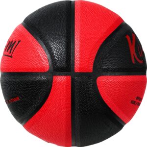 Kuangmi Personalized Basketball Fancy Streetball Indoor Outdoor (Size 7/29.5”) (Black Red+Name)