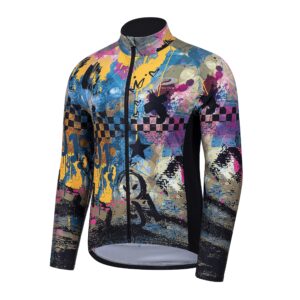 protective men's cycling jersey – a quick dry, thermal long sleeve shirt for great winter days on the bicycle