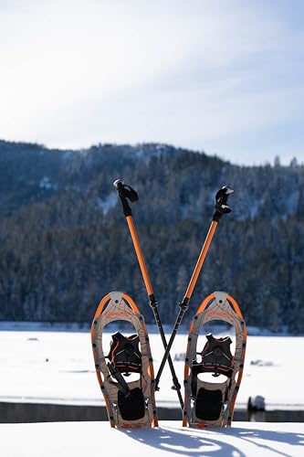 Expedition SNØ Series Snowshoe Kit for Mountaineering and Snow Hiking - Perfect for Men and Women (Spin Binding, Size 825)