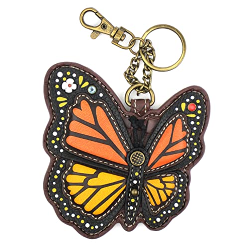 CHALA Garden Critter Collection Women's Decorative Key Fob/Coin Purse Accessory (Monarch Butterfly)