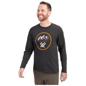 Vortex Optics Three Peaks Long Sleeve Shirts (Charcoal Heather, 3X-Large)