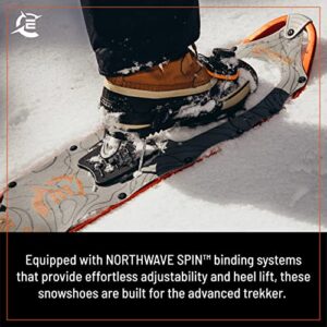 Expedition SNØ Series Snowshoe Kit for Mountaineering and Snow Hiking - Perfect for Men and Women (Spin Binding, Size 825)