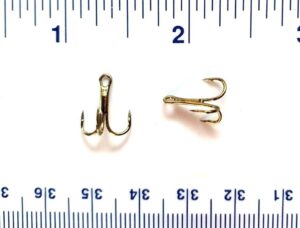 100 gerry's tackle 3x strong bronze treble hooks size 12