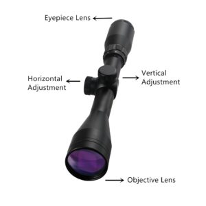 NyLeabon 3-9x40 Rifle Scope, Special Wire Reticle Scope with Fast Focus Eyepiece, Shockproof Airgun Scope, Shooting Scope