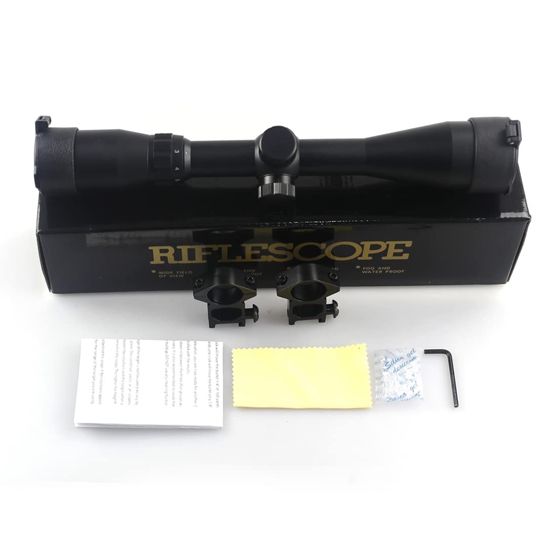 NyLeabon 3-9x40 Rifle Scope, Special Wire Reticle Scope with Fast Focus Eyepiece, Shockproof Airgun Scope, Shooting Scope