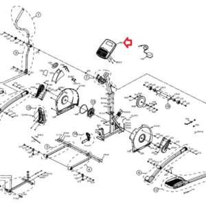 Display Console Assembly 1000114375 Works with Livestrong LS8.0E EP535 EP535B Elliptical