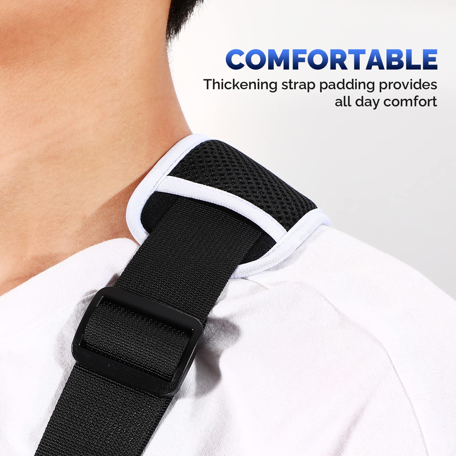 Healifty Arm Sling Shoulder Immobilizer Built- in Cartilage Plate Improved Rotator Cuff Support Brace Ergonomically Designed Sling for Arm Injury, Broken, Dislocated, Fracture, Strain