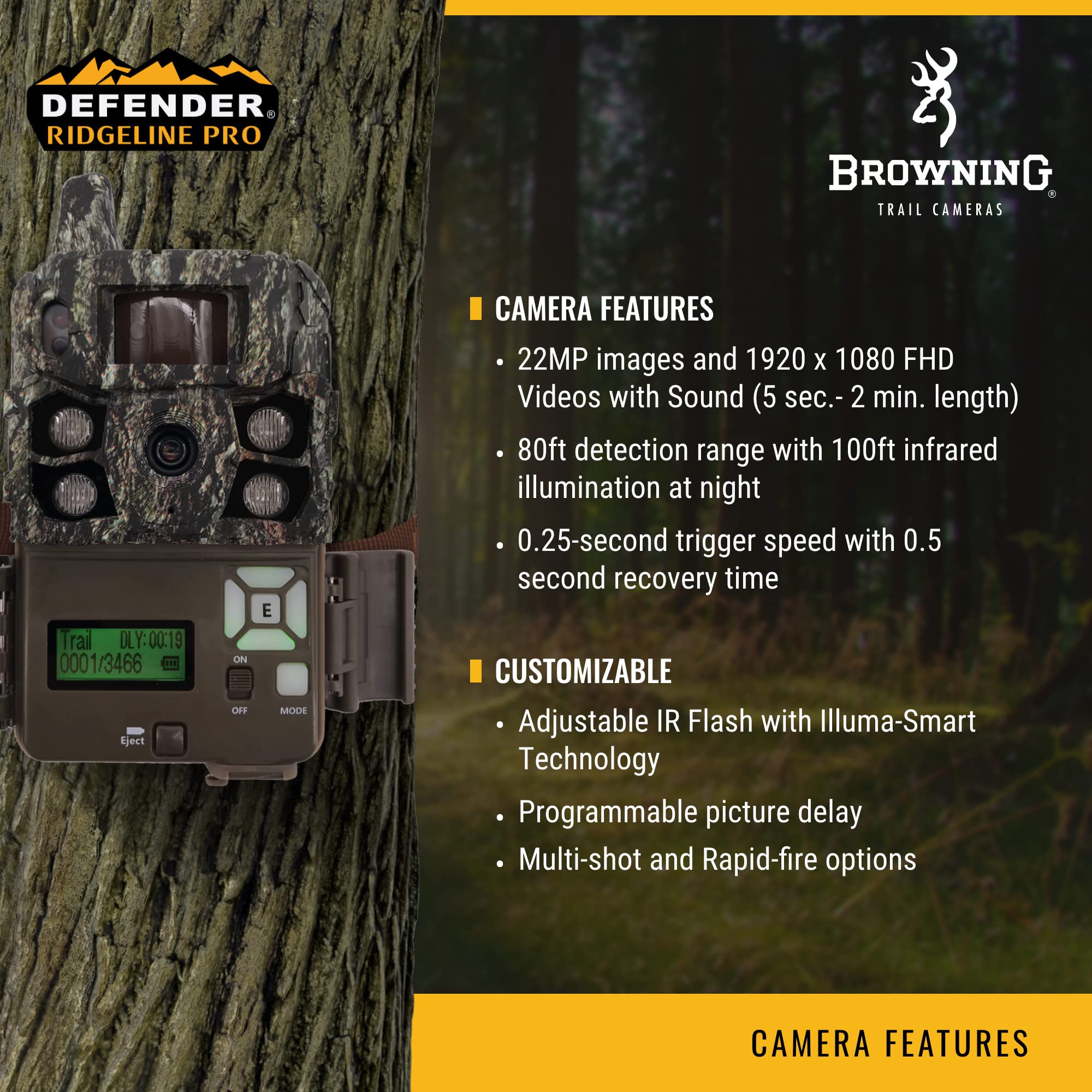 Browning Trail Camera Defender Wireless Ridgeline Pro