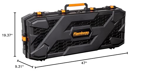 Flambeau Outdoors Formula Bow Case - Features A.B.S. Foamless Bow Security System, Free-Floats Critical Precision Components, Fits 43" Overall Length Bows, Black