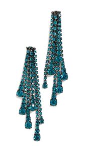 elizabeth cole women's sophia earrings, teal, blue, one size