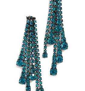 Elizabeth Cole Women's Sophia Earrings, Teal, Blue, One Size