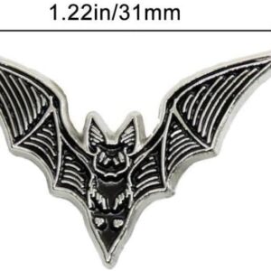 Nice2Pcs Bat Enamel Pin Alternative Goth Witchy Style Bat Jewelry Halloween Accessory