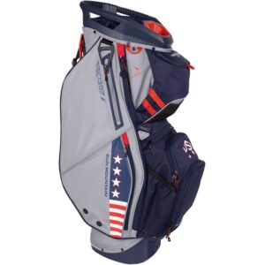 Sun Mountain Mens 2023 C130 14-Way Divided Golf Cart Bag (Patriot) C-130