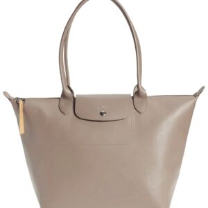 Longchamp Le Pliage City Coated Canvas Large Shoulder Tote, Taupe