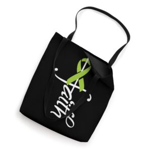 Faith Cancer Support - Ribbon Lymphoma Awareness Tote Bag