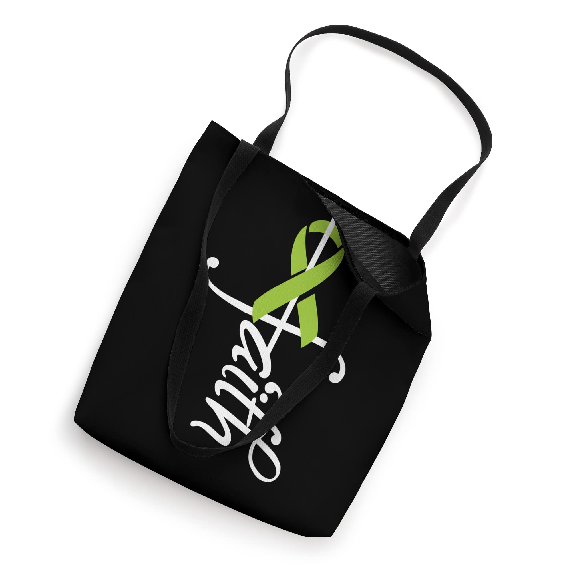 Faith Cancer Support - Ribbon Lymphoma Awareness Tote Bag