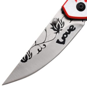 Snake Eye Tactical Cupid Heart Ladies Valentines day | Pocket Knife | EDC |Fishing Hunting Camping Knife