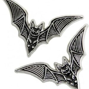 Nice2Pcs Bat Enamel Pin Alternative Goth Witchy Style Bat Jewelry Halloween Accessory