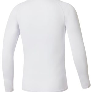 Willit Boys' Compression Shirts Youth Long Sleeve Football Undershirts Kids Baseball Quick Dry Baselayer White M