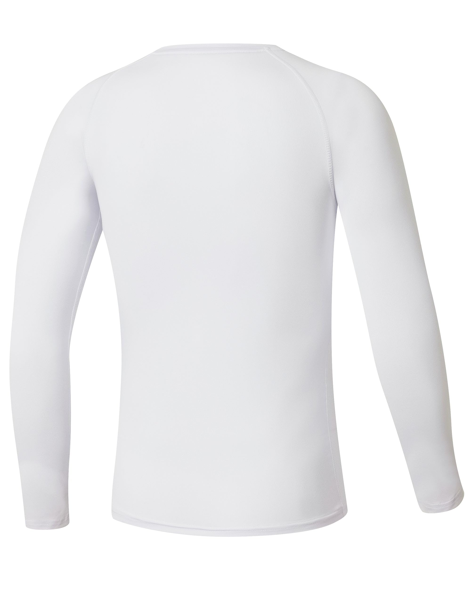 Willit Boys' Compression Shirts Youth Long Sleeve Football Undershirts Kids Baseball Quick Dry Baselayer White M