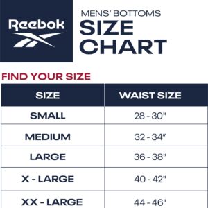 Reebok Mens Compression Pants – Athletic Base Layer Mens Leggings Thermal Pants - Performance Compression Tights for Men S-XL, Size Small, Black