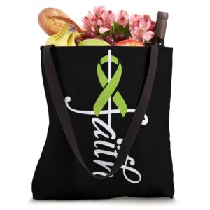 Faith Cancer Support - Ribbon Lymphoma Awareness Tote Bag