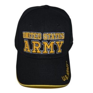 us army hat official licensed military cap, embroidered army military baseball cap for men and women, one size