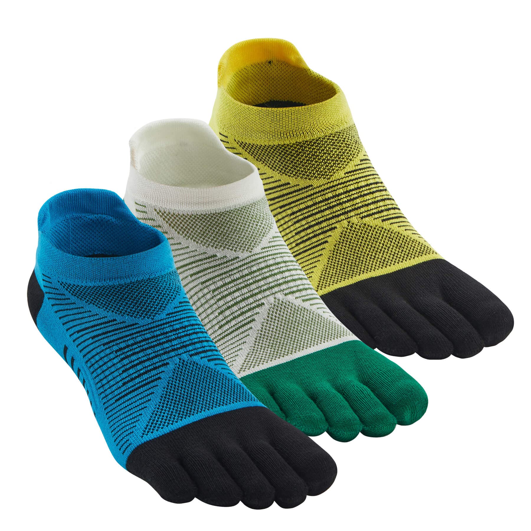 VICUDOUL Toe Socks for Men and Women Five Finger No Show High Performance Athletic Running 3 Pairs