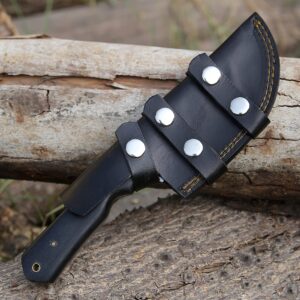 WARIVO KNIFE D2 Tracker Knife - Bushcraft Outdoor Survival Knife Fixed Blade Hunting Knife with Sheath Scout Carry Knife - Full Tang Tom Brown Style Camping Knife