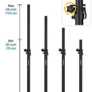 Vondynote Speaker Pole for Subwoofer Height Adjustable Fits M20 Threaded Mount and 35mm Mount Speaker Extender