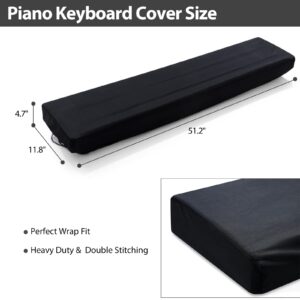 YNester 88 Keys Electric Piano Keyboard Dust Cover, Adjustable Electric Piano Keyboard Covers for Digital Electric Pianos, Full Cover Elastic Lock Music keyboard Protector Cover