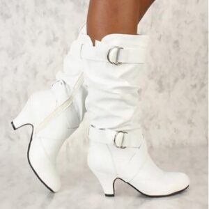 Womens Sandals, Booties for Women Low Heel Women Elegant Boots Tie Up Boots Sexy Heels House Retro Boots Water Shoes for Women White