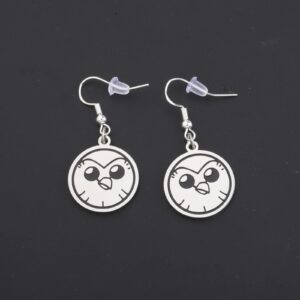 Owl House Fan Gift Hooty Keychain I Will Be Haunted by My Actions Forever (Earrings)