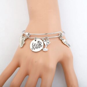 KEYCHIN Cruise Vacation Bracelet Alaskan Cruise Gifts Let's cruise Jewelry Bestie Trip(Cruise Br-S)