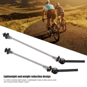 Bicycle Quick Release Skewer,1 Pair/Set Bicycle Quick Release Skewer Lightweight Weight Reduction Bike Wheel Hub Skewers