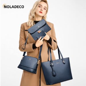 Handbags for Women Large Tote Shoulder Bags Top Handle Satchel Purses Wallet Crossbody Bag set 4pcs