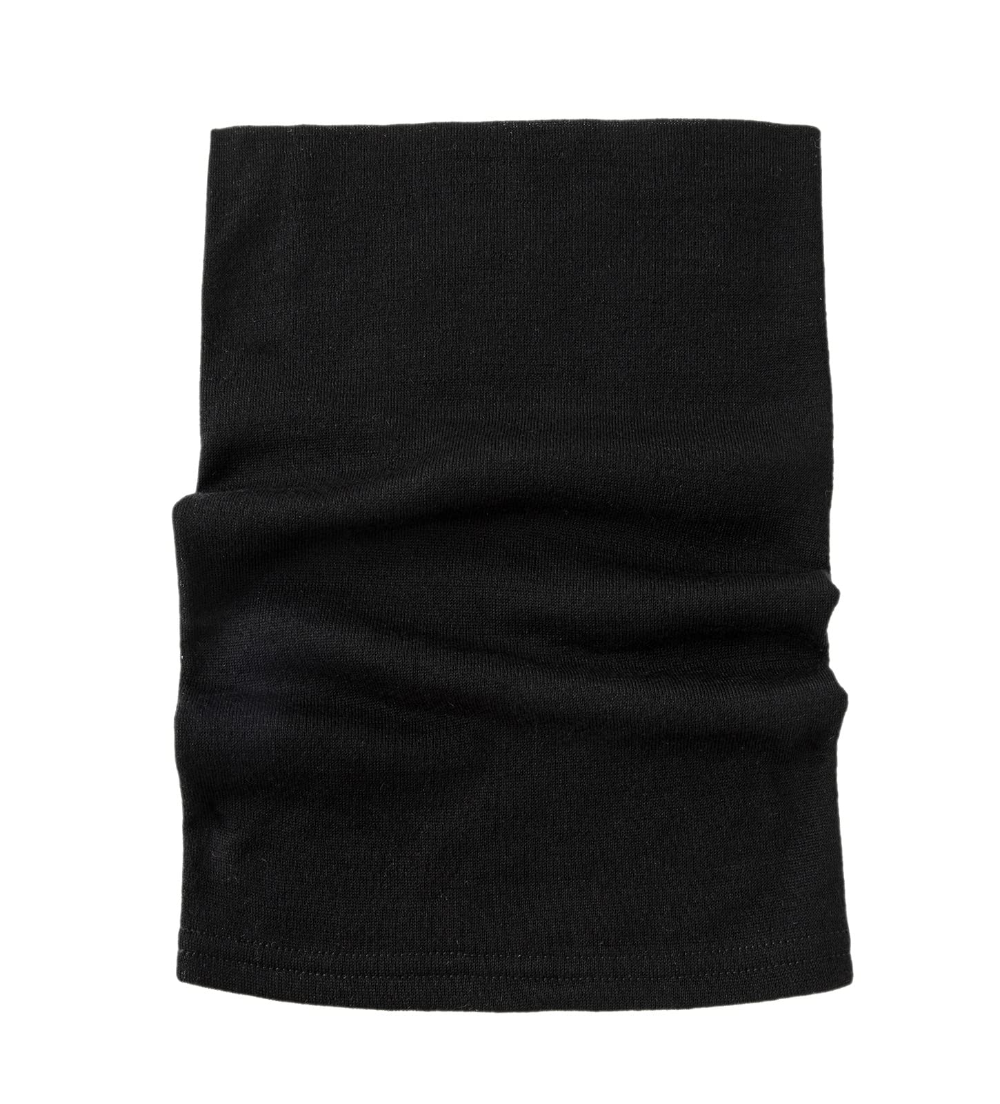 Villand 100% Merino Wool Neck Gaiter for Men and Women, Double Layer Seamless Neck Warmer for Skiing Cycling & Winter Sports (Black)