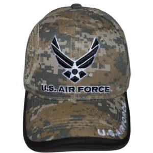 Icon Sports Group US Air Force Hat Official Licensed Military Cap, Unisex Embroidered Camo Military Baseball Cap