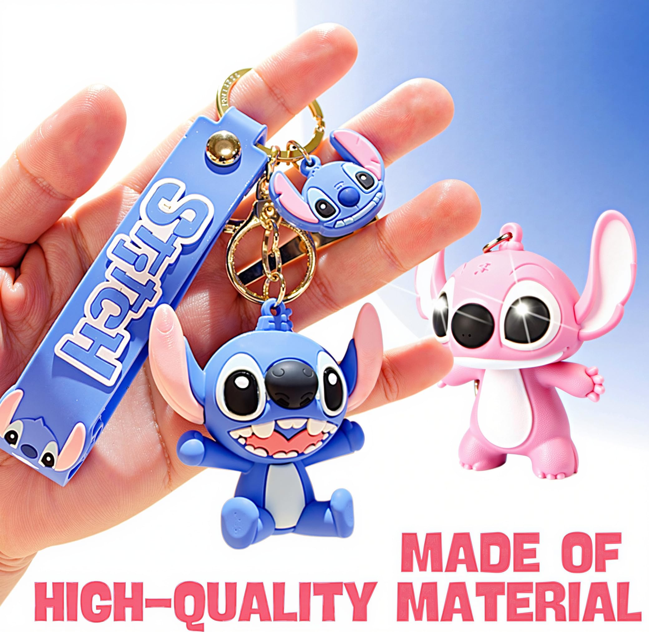 4PCS Cartoon Key Chains for Kids Girls Boys Cartoon Couple Keychain for Keys Backpack Bag Phone Keychain Gift for Birthday Christmas New Year