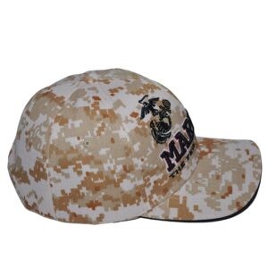 Icon Sports Group US Marine Corps Hat Officially Licensed Digital Camo Military Cap, Unisex Armed Forces Baseball Cap, One Size