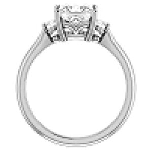 2 CT Asscher Wedding Rings for Women Moissanite Wedding Band Solitaire Handmade Gifts Moissanite Classic Ring 10K/14K/18K Solid White Gold