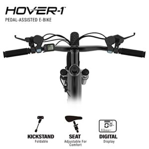 Hover-1 Instinct Electric Bike with 350W Motor, 18 mph Max Speed, 26” Tires, and 40 Miles of Range E Bike for Adults & Teens