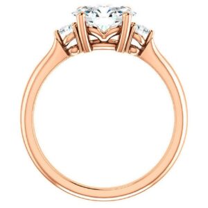 10K/14K/18K Solid Gold, 925 Silver Handmade Engagement Ring, 2 CT Oval Cut Moissanite Solitaire Ring, Wedding Ring for Women/Her, VVS1 Colorless, Anniversary Promise Gifts (925 Silver (Rose Gold Plated))