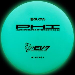 ev-7 og glow phi putter golf disc - 170-175g - colors will vary