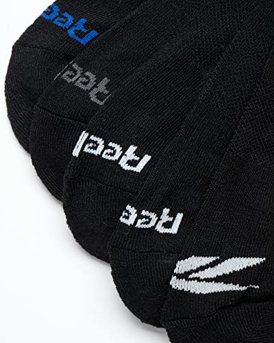 Reebok Men's Crew Socks - 5 Pack Comfort Cushion Performance Crew Socks for Men - Classic Men's Sports Socks (Size: 6-12.5), Size 6-12.5, Black/Grey Multi