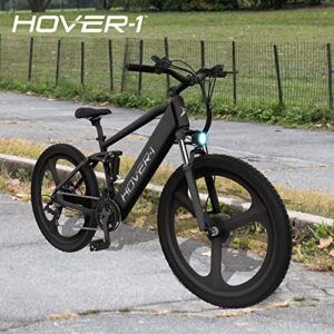 Hover-1 Instinct Electric Bike with 350W Motor, 18 mph Max Speed, 26” Tires, and 40 Miles of Range E Bike for Adults & Teens